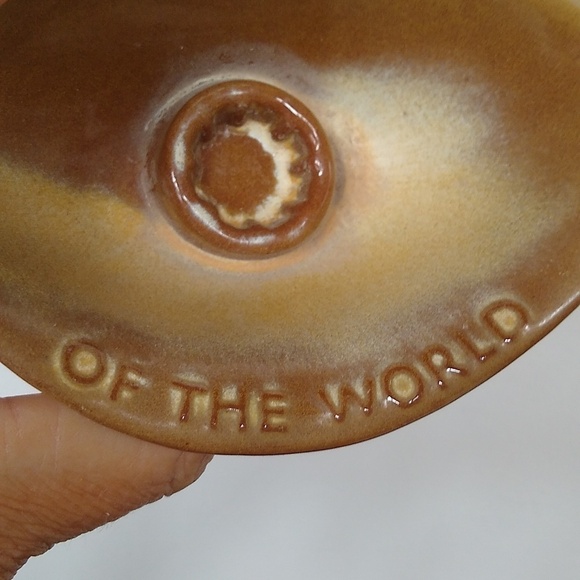 Frankoma Oral Roberts 1971 Christ the Light Vintage Pottery Candleholder - Picture 4 of 7